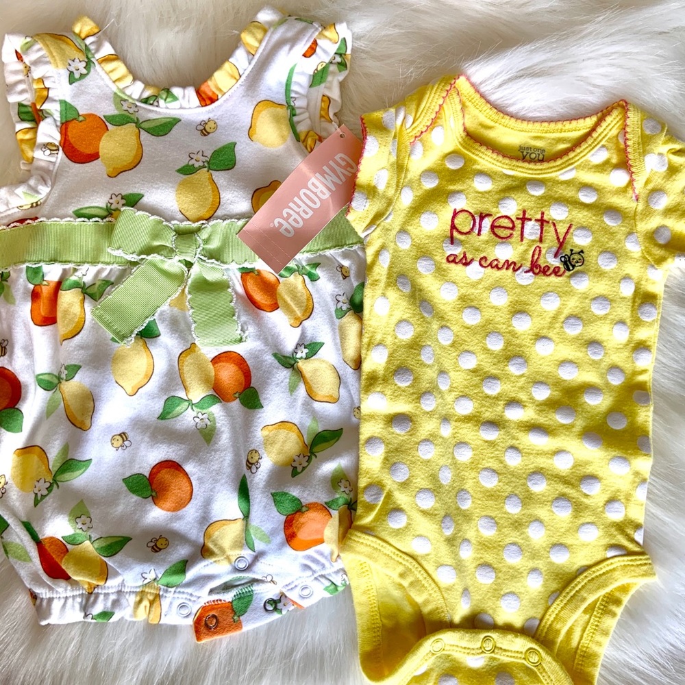 Lemons Romper: 0-3 months/Romper